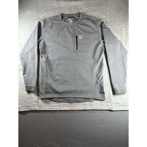 Carhartt Shirt Mens Long Sleeve Force Heavyweight Heathered Knit Base  MBL110 XL